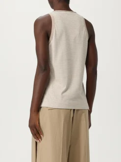 Canotta Brunello Cucinelli in cotone a righe