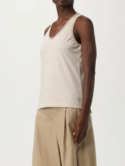 Canotta Brunello Cucinelli in cotone a righe