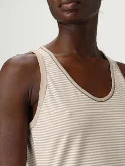 Canotta Brunello Cucinelli in cotone a righe