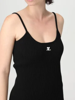 Canotta Courrèges in cotone stretch