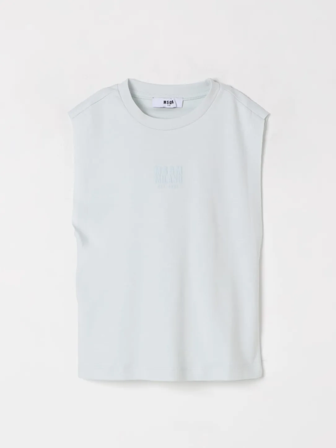 Canotta in cotone con logo MSGM Kids