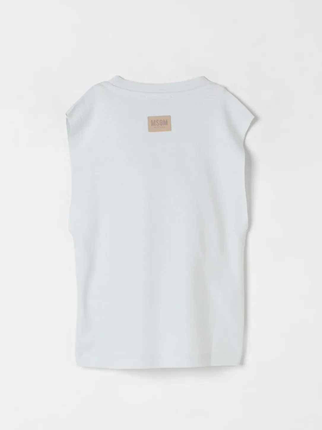 Canotta in cotone con logo MSGM Kids