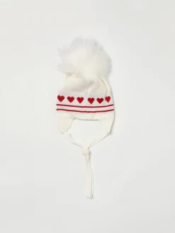 Cappello a berretto con cuori Monnalisa