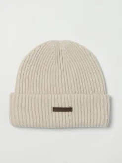 Cappello a berretto in lana con logo Peuterey