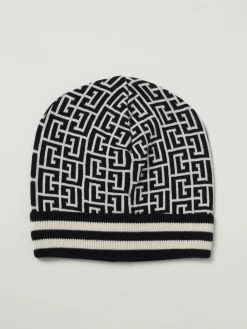 Cappello Balmain in misto cotone jacquard