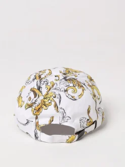 Cappello Baroque Versace Jeans Couture in cotone con stampa logo