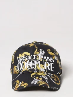 Cappello Baroque Versace Jeans Couture in cotone con stampa logo