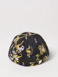 Cappello Baroque Versace Jeans Couture in cotone con stampa logo