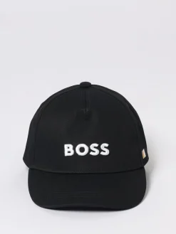 Cappello Boss in cotone con logo ricamato