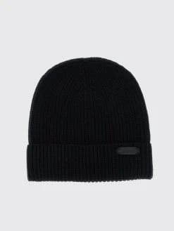 Cappello Brioni in maglia di lana a coste