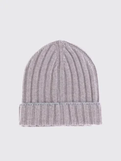 Cappello Brunello Cucinelli in cashmere a coste