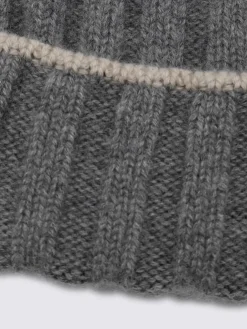 Cappello Brunello Cucinelli in cashmere a coste