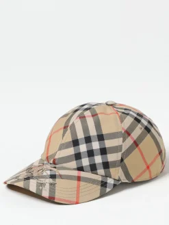 Cappello Burberry in canvas con Vintage Check jacquard