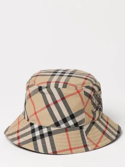 Cappello Burberry in canvas con Vintage Check jacquard