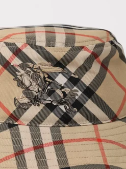 Cappello Burberry in canvas con Vintage Check jacquard