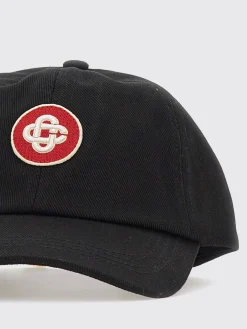 Cappello Casablanca in cotone con logo ricamato