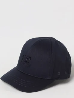 Cappello C.P. Company in cotone con logo ricamato