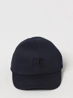 Cappello C.P. Company in cotone con logo ricamato