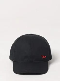 Cappello Diesel in cotone con logo ricamato