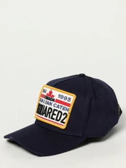 Cappello Dsquared2 in cotone con patch logo