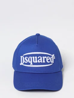 Cappello Dsquared2 in cotone con logo ricamato