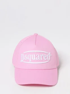 Cappello Dsquared2 in cotone con logo ricamato