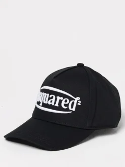 Cappello Dsquared2 in cotone con logo ricamato
