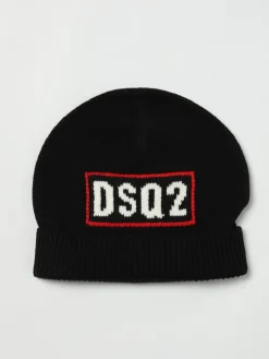Cappello Dsquared2 in lana con logo jacquard