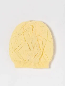 Cappello Elisabetta Franchi La Mia Bambina in maglia con logo intarsiato