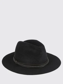 Cappello Fedora Brunello Cucinelli in feltro con monile