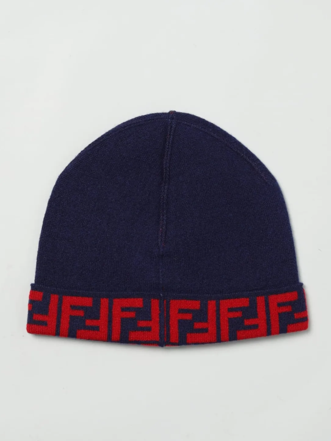 Cappello FF Fendi in lana con monogram jacquard