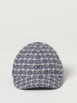 Cappello Gucci in cotone con monogram GG jacquard