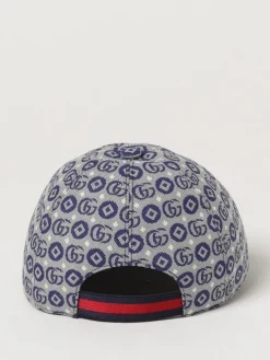 Cappello Gucci in cotone con monogram GG jacquard