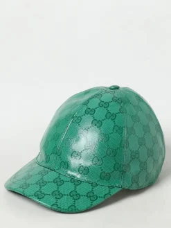 Cappello Gucci in tessuto spalmato con monogram GG all over