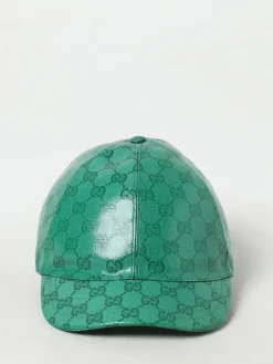Cappello Gucci in tessuto spalmato con monogram GG all over