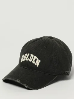 Cappello Journey Golden Goose in twill di cotone effetto used