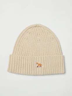 Cappello Maison Kitsuné in lana a coste