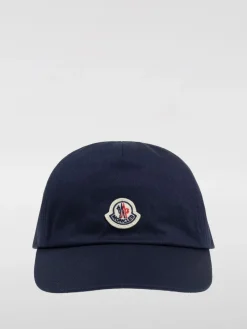 Cappello Moncler in cotone con patch logo