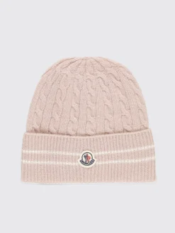 Cappello Moncler in lana vergine con lavorazione intrecciata