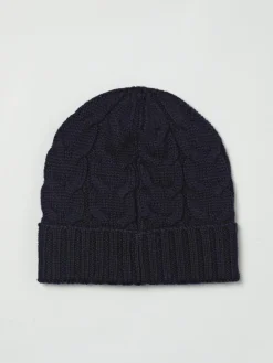 Cappello Moncler in lana vergine con lavorazione intrecciata