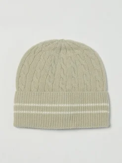 Cappello Moncler in lana vergine con lavorazione intrecciata