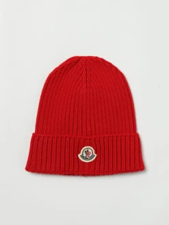 Cappello Moncler in lana vergine a costine
