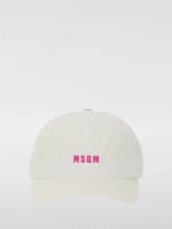 Cappello MSGM in cotone con logo ricamato