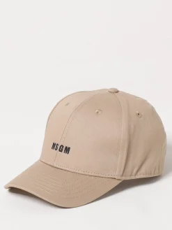 Cappello MSGM Kids in cotone con logo ricamato