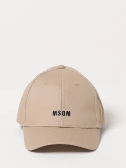 Cappello MSGM Kids in cotone con logo ricamato