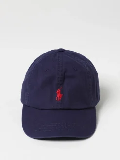 Cappello Polo Ralph Lauren in cotone con logo ricamato