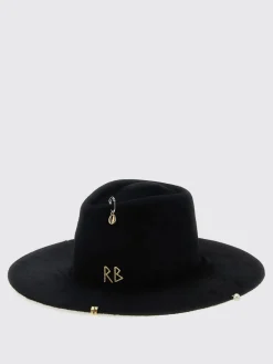 Cappello Ruslan Baginskiy in feltro di lana con applicazioni