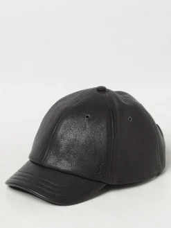 Cappello Saint Laurent in pelle a grana