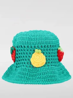 Cappello Stella McCartney Kids in cotone crochet con ricami