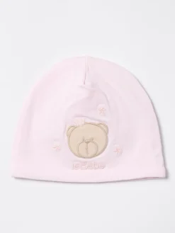 Cappello Teddy Le Bebe' in cotone con logo ricamato